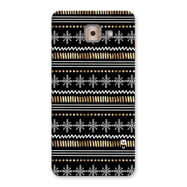 Snowflakes Gold Back Case for Galaxy J7 Max