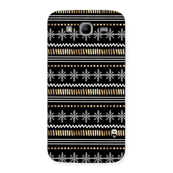 Snowflakes Gold Back Case for Galaxy Mega 5.8