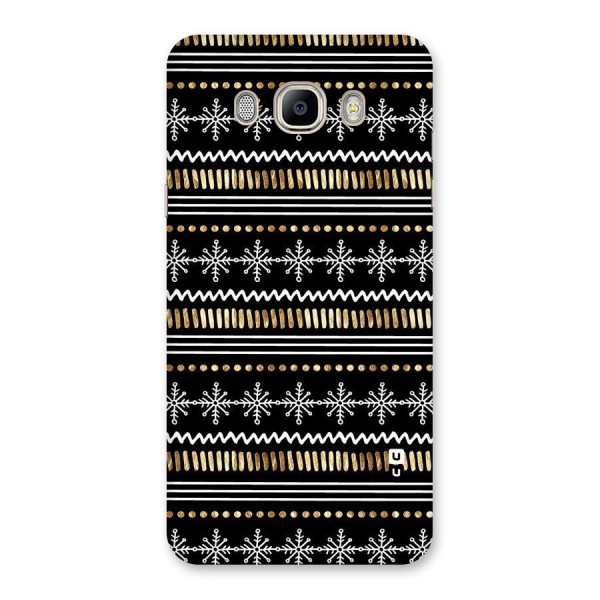 Snowflakes Gold Back Case for Galaxy On8