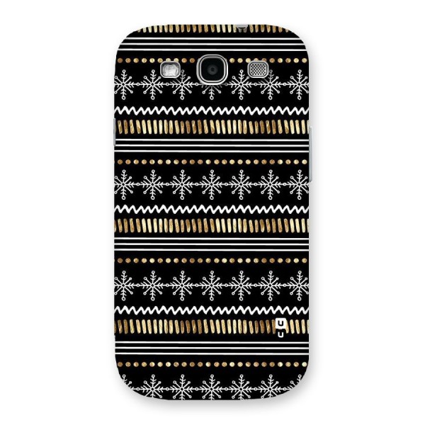 Snowflakes Gold Back Case for Galaxy S3