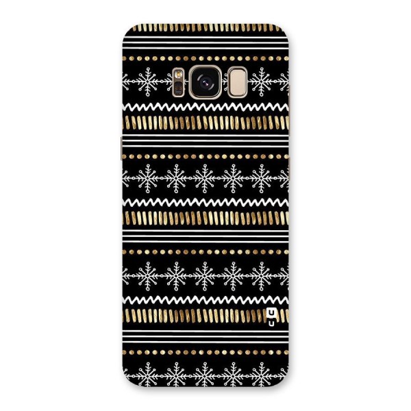 Snowflakes Gold Back Case for Galaxy S8