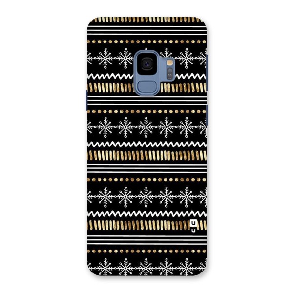 Snowflakes Gold Back Case for Galaxy S9