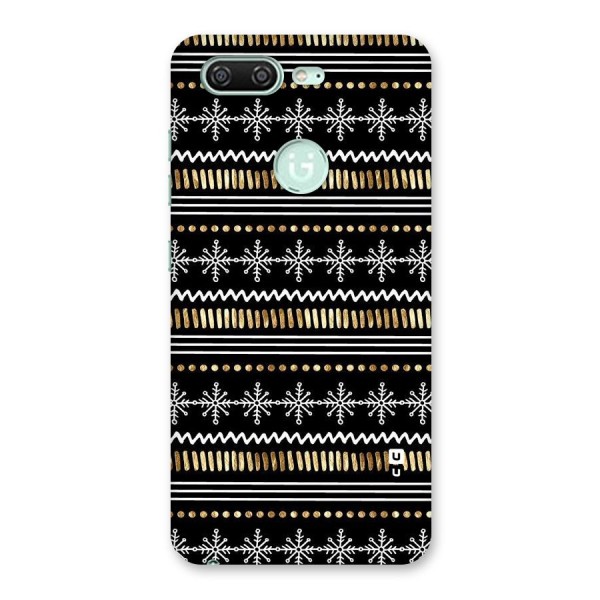 Snowflakes Gold Back Case for Gionee S10