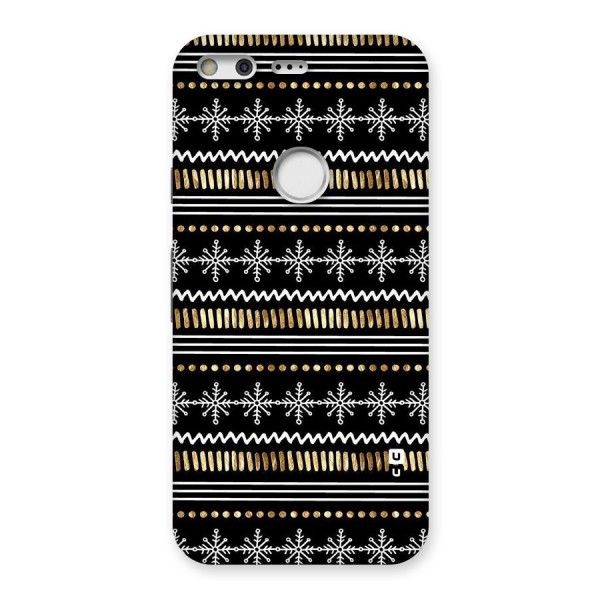 Snowflakes Gold Back Case for Google Pixel