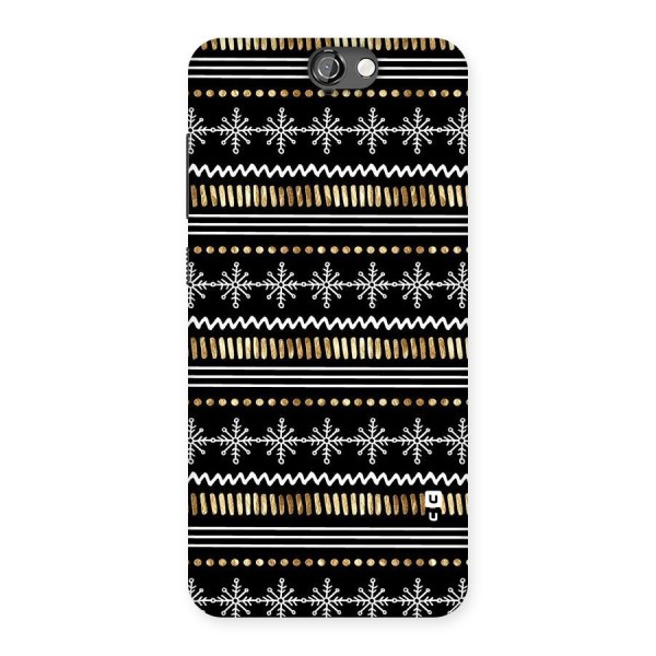 Snowflakes Gold Back Case for HTC One A9