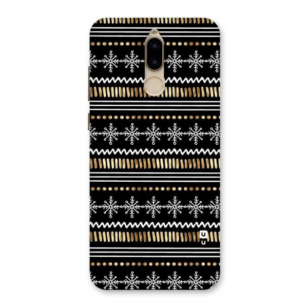 Snowflakes Gold Back Case for Honor 9i