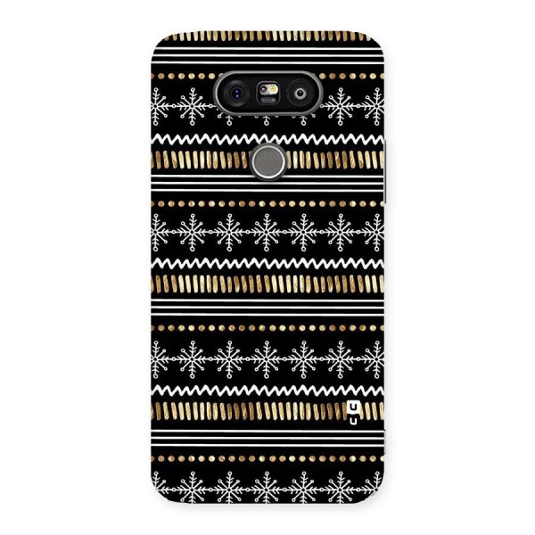 Snowflakes Gold Back Case for LG G5