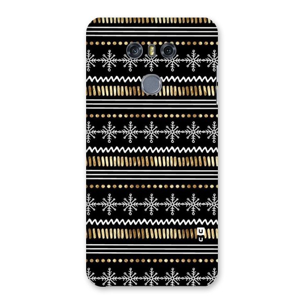 Snowflakes Gold Back Case for LG G6