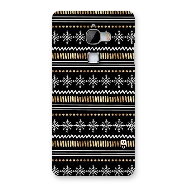 Snowflakes Gold Back Case for LeTv Le Max