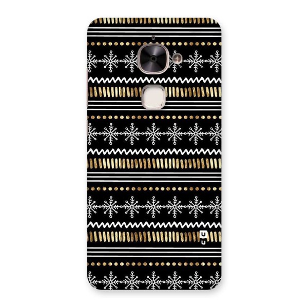 Snowflakes Gold Back Case for Le 2