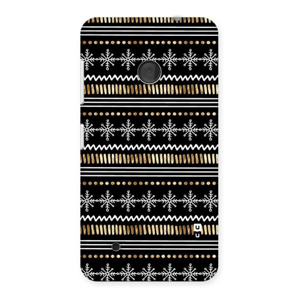 Snowflakes Gold Back Case for Lumia 530