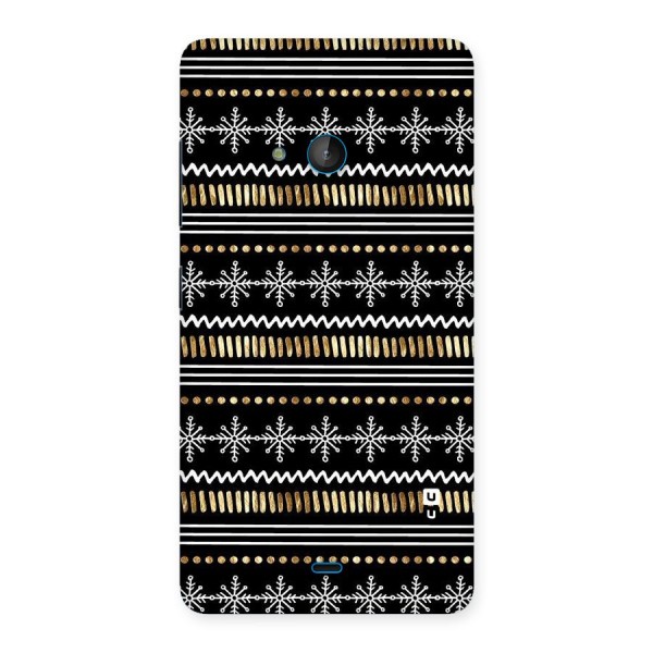 Snowflakes Gold Back Case for Lumia 540