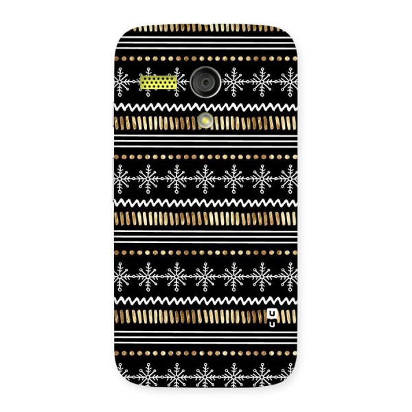 Snowflakes Gold Back Case for Moto G
