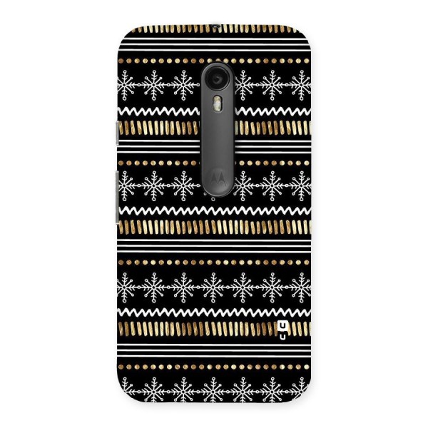 Snowflakes Gold Back Case for Moto G3