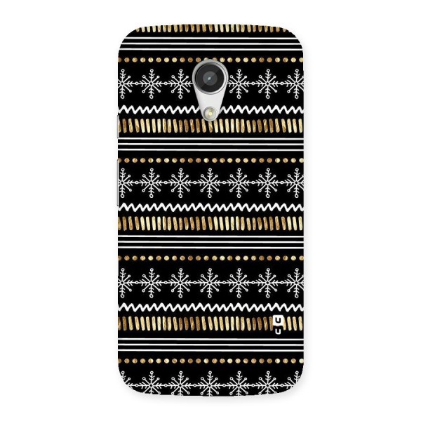 Snowflakes Gold Back Case for Moto G 2nd Gen