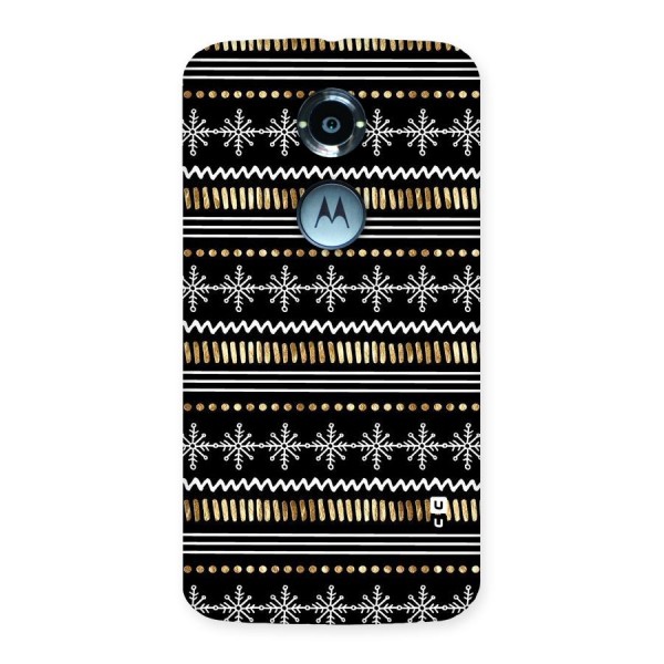 Snowflakes Gold Back Case for Moto X 2nd Gen