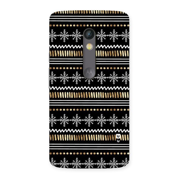 Snowflakes Gold Back Case for Moto X Play