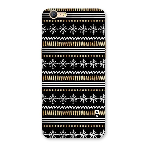 Snowflakes Gold Back Case for Oppo A57