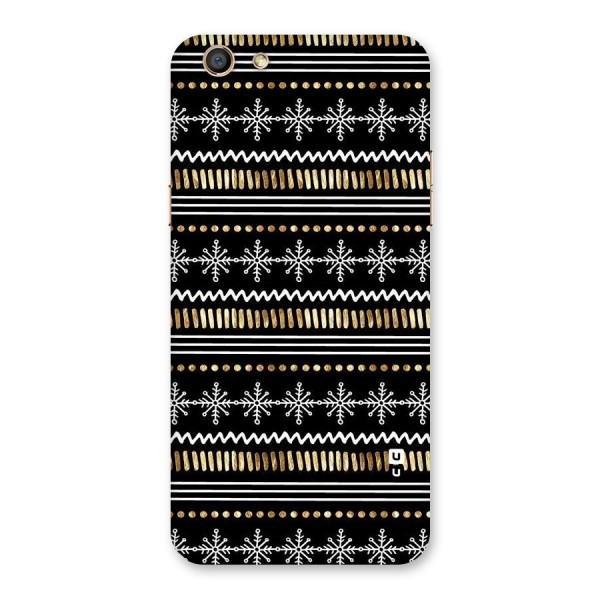 Snowflakes Gold Back Case for Oppo F3