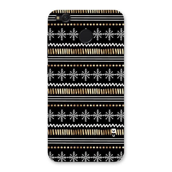 Snowflakes Gold Back Case for Redmi 4