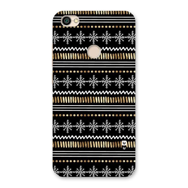 Snowflakes Gold Back Case for Redmi Y1 2017