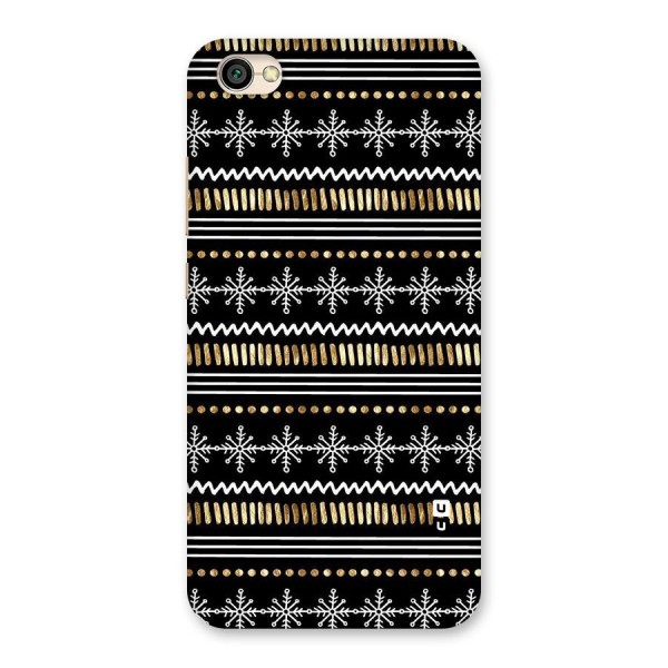 Snowflakes Gold Back Case for Redmi Y1 Lite
