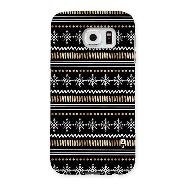 Snowflakes Gold Back Case for Samsung Galaxy S6
