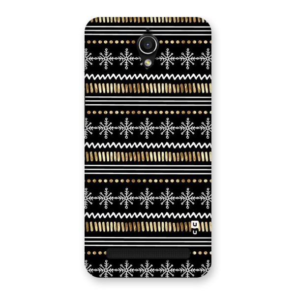 Snowflakes Gold Back Case for Zenfone Go