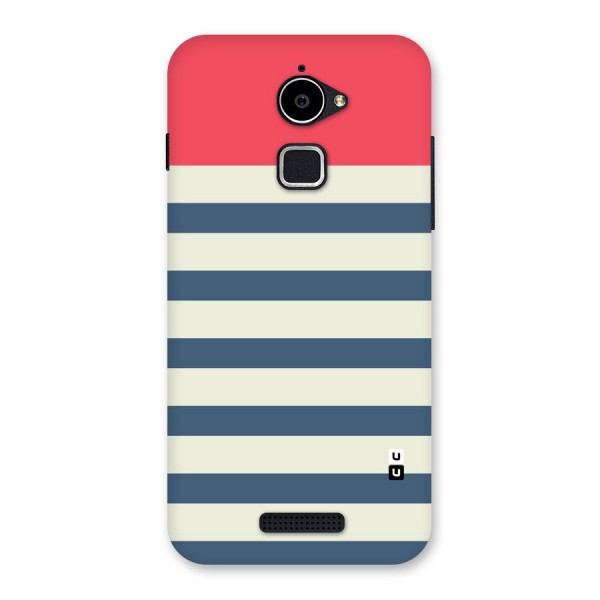 Solid Orange And Stripes Back Case for Coolpad Note 3 Lite