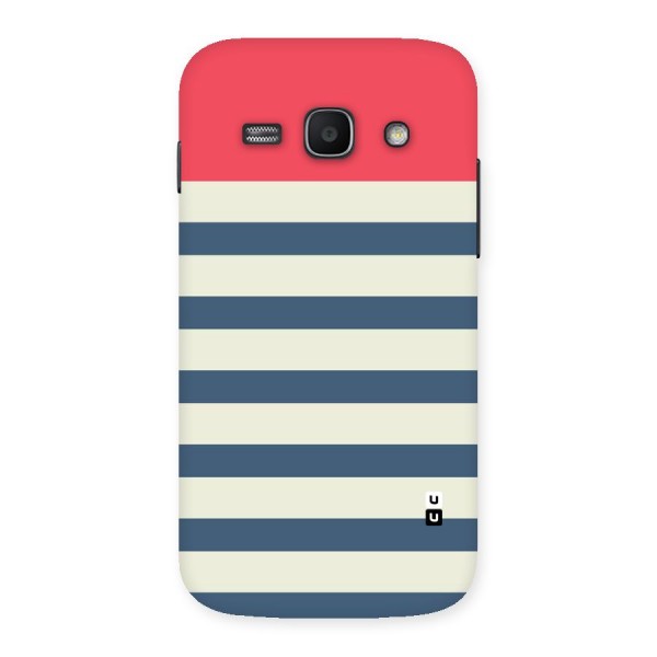 Solid Orange And Stripes Back Case for Galaxy Ace 3