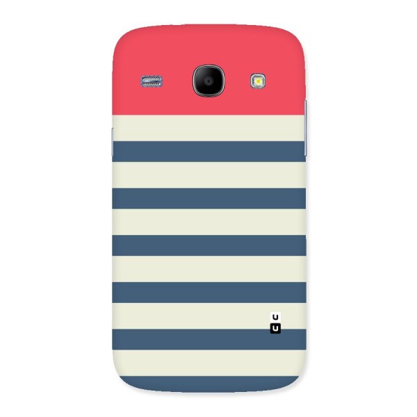 Solid Orange And Stripes Back Case for Galaxy Core