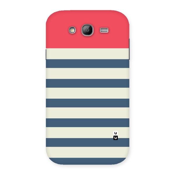 Solid Orange And Stripes Back Case for Galaxy Grand Neo