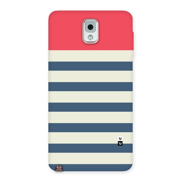 Solid Orange And Stripes Back Case for Galaxy Note 3