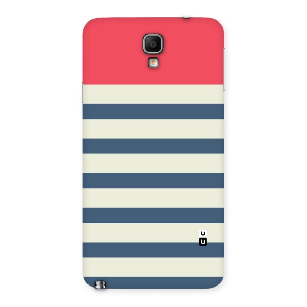Solid Orange And Stripes Back Case for Galaxy Note 3 Neo