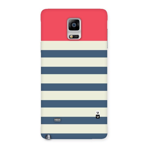 Solid Orange And Stripes Back Case for Galaxy Note 4