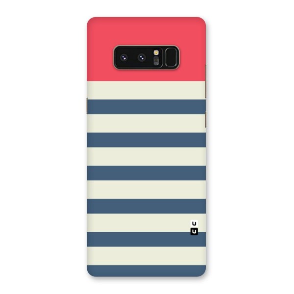 Solid Orange And Stripes Back Case for Galaxy Note 8