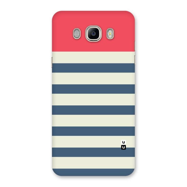 Solid Orange And Stripes Back Case for Galaxy On8