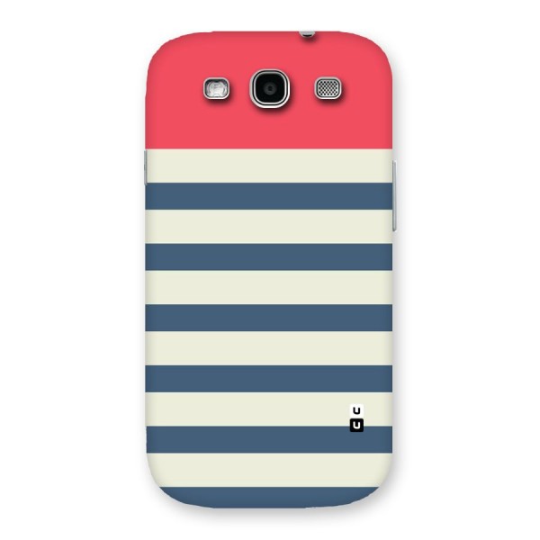 Solid Orange And Stripes Back Case for Galaxy S3