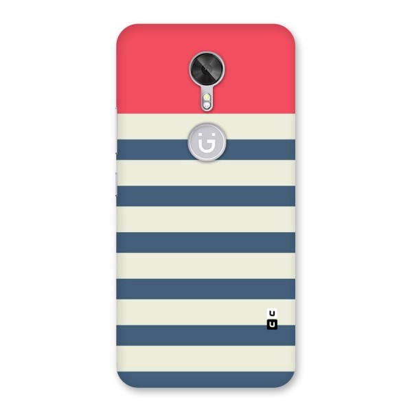 Solid Orange And Stripes Back Case for Gionee A1
