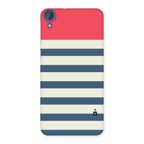 Solid Orange And Stripes Back Case for HTC Desire 820