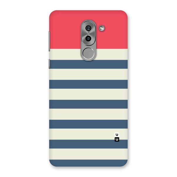 Solid Orange And Stripes Back Case for Honor 6X