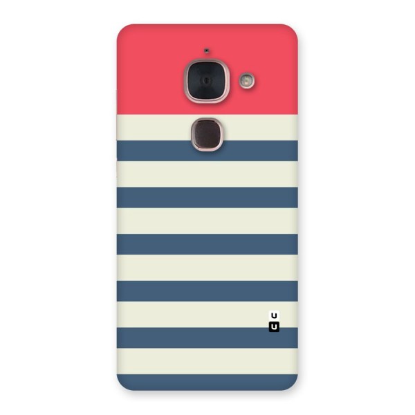 Solid Orange And Stripes Back Case for Le Max 2