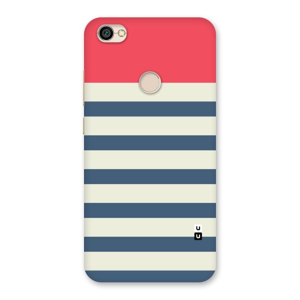 Solid Orange And Stripes Back Case for Redmi Y1 2017