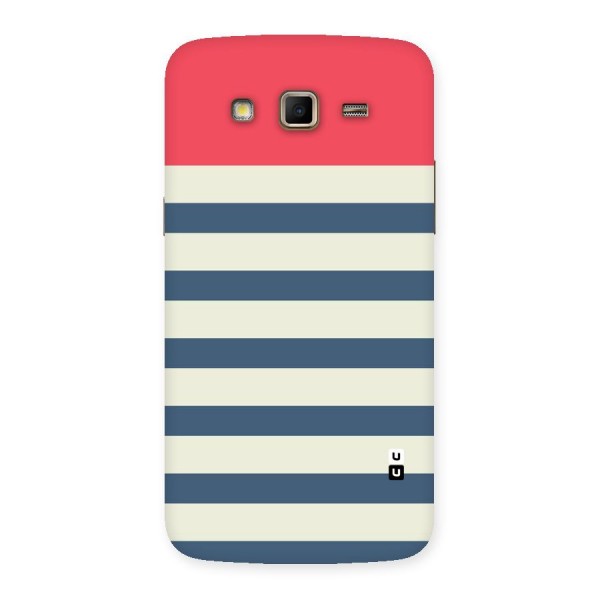Solid Orange And Stripes Back Case for Samsung Galaxy Grand 2