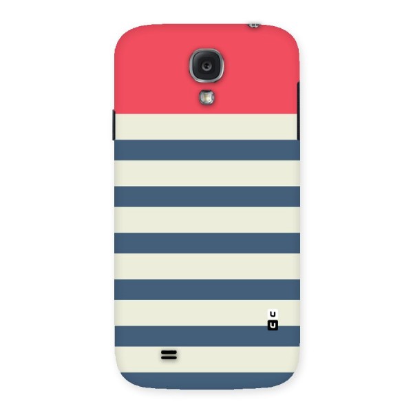 Solid Orange And Stripes Back Case for Samsung Galaxy S4