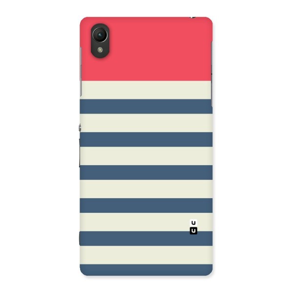 Solid Orange And Stripes Back Case for Sony Xperia Z2