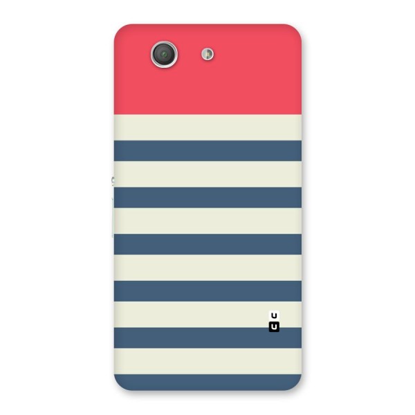 Solid Orange And Stripes Back Case for Xperia Z3 Compact