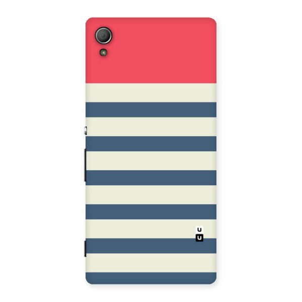 Solid Orange And Stripes Back Case for Xperia Z3 Plus