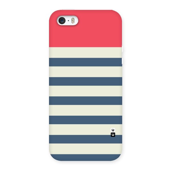 Solid Orange And Stripes Back Case for iPhone 5 5S