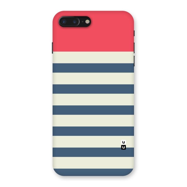 Solid Orange And Stripes Back Case for iPhone 7 Plus